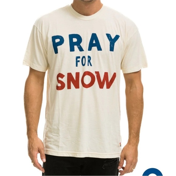 Aviator Nation Tops - Aviator Nation PRAY FOR SNOW TEE XS